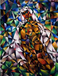 M C Escher polyhedron with flowers Art A4 Photo Print