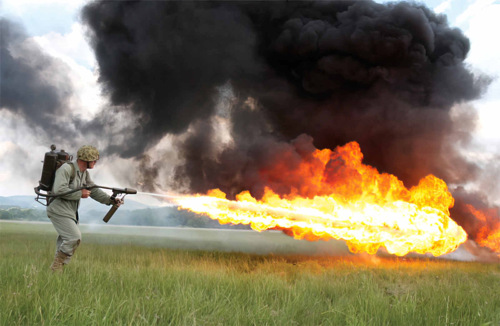 M2 Flamethrower 2 A4 Photo Print
