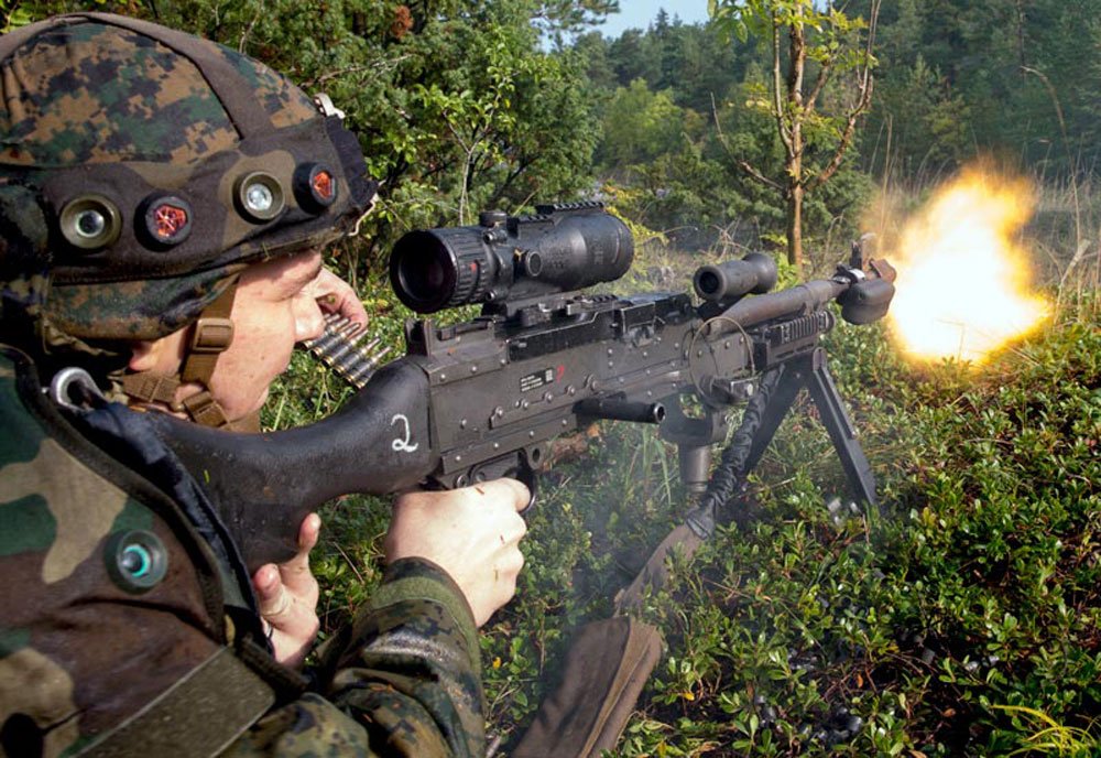M240 Medium Machine Gun United States 10 A4 Photo Print