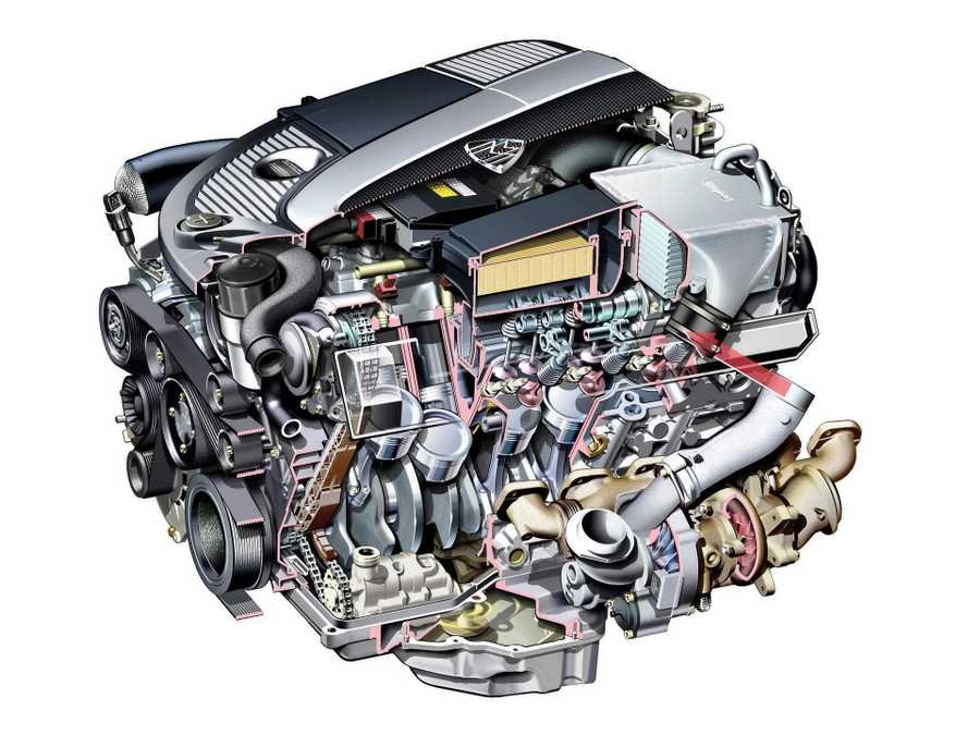 M275 V12 engine cutaway A4 Photo Print