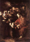 MAES Nicolaes Christ Blessing the Children  A4 Photo Print