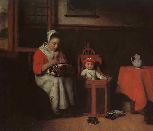 MAES Nicolaes The Lacemaker  A4 Photo Print