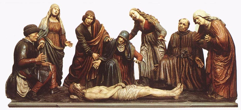 MAZZONI Guido Lamentation Over The Dead Christ Art A4 Photo Print