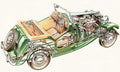 MG TD Midget cutaway A4 Photo Print