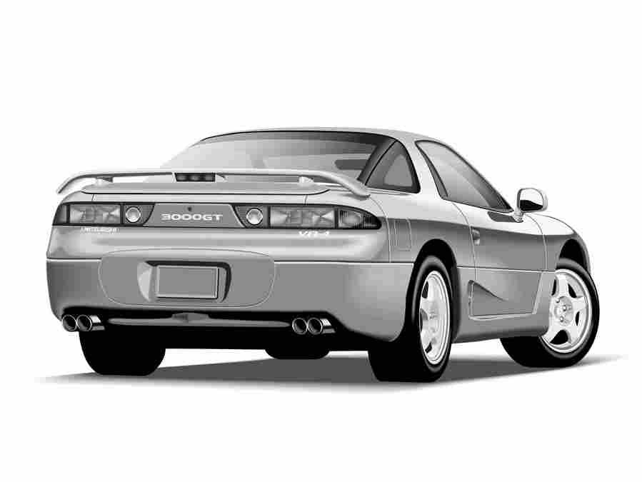 MITSUBISHI 3000 GT 5158 5 Car A4 Photo Print
