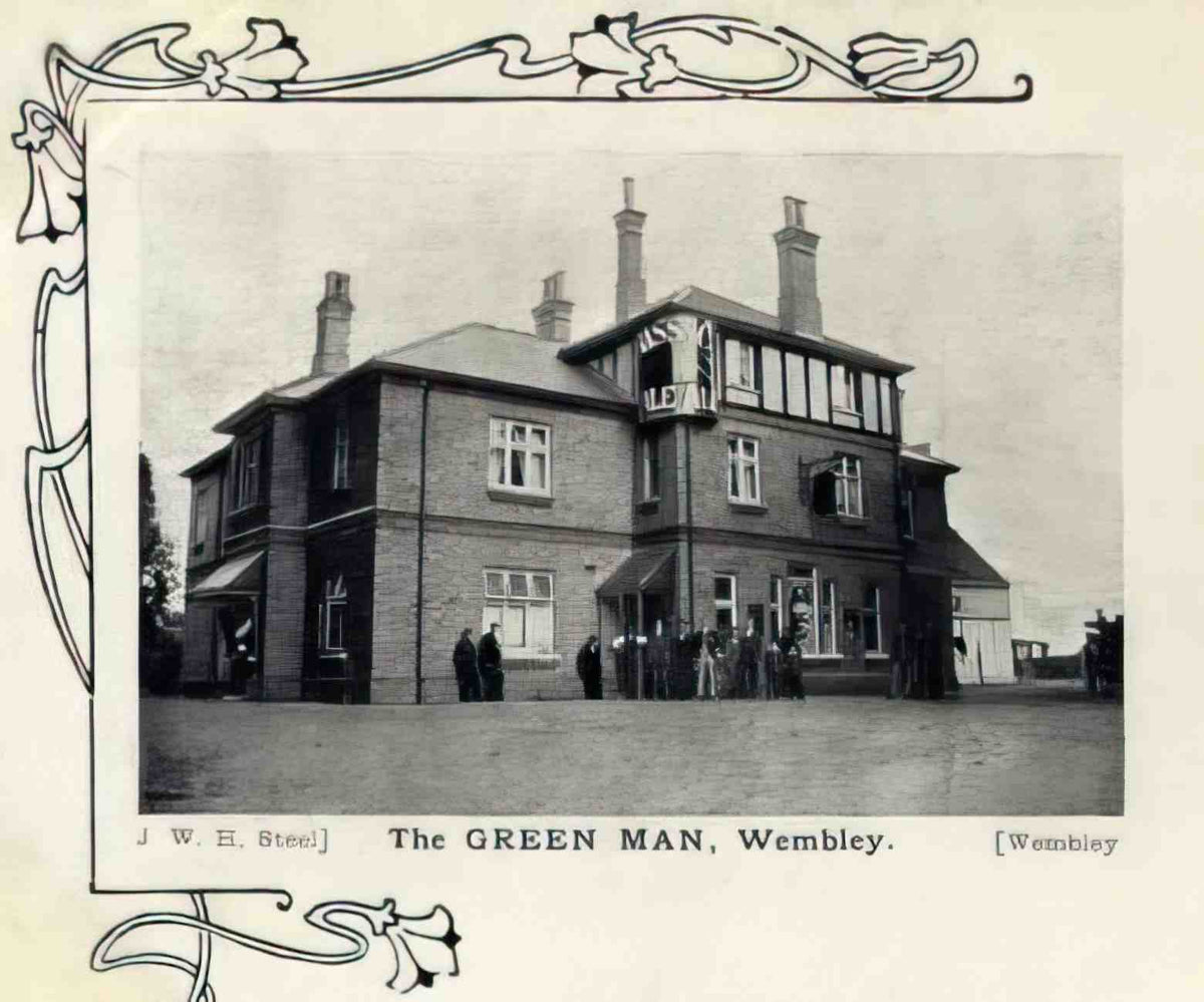 MIddlesex Wembley The Green Man Public House Vintage A4 Photo Print