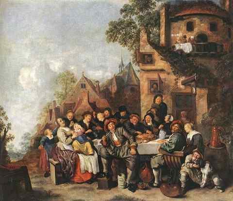 MOLENAER Jan Miense Tavern Of The Crescent Moon A4 Photo Print
