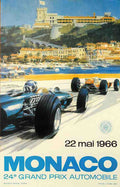 MONACO66 Vintage Advert A4 Photo Print