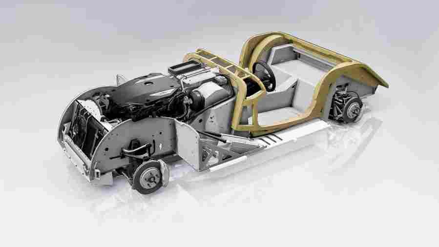 MORGAN Plus Six 6527 3 Car A4 Photo Print
