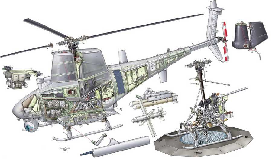 MQ 8 Fire Scout cutaway A4 Photo Print