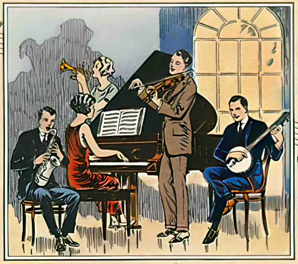 MUJZ1001, Jazz at Home, 192 Advert A4 Photo Print