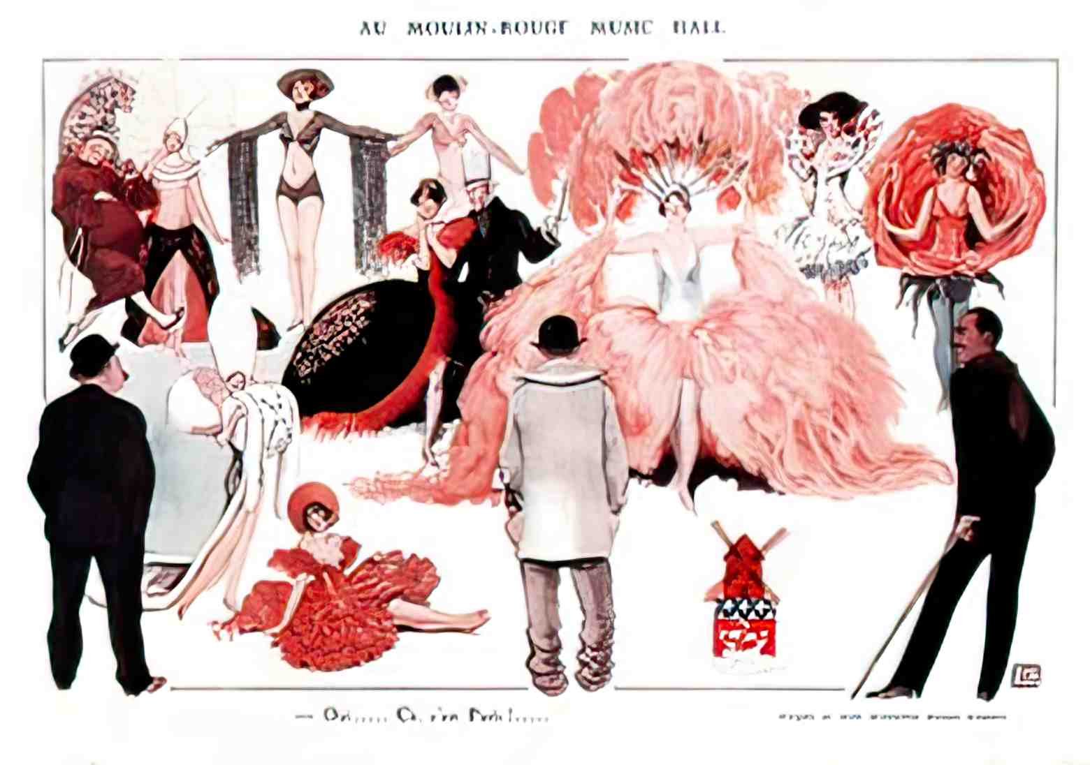 MUJZ1015, Au Moulin Rouge,  Advert A4 Photo Print