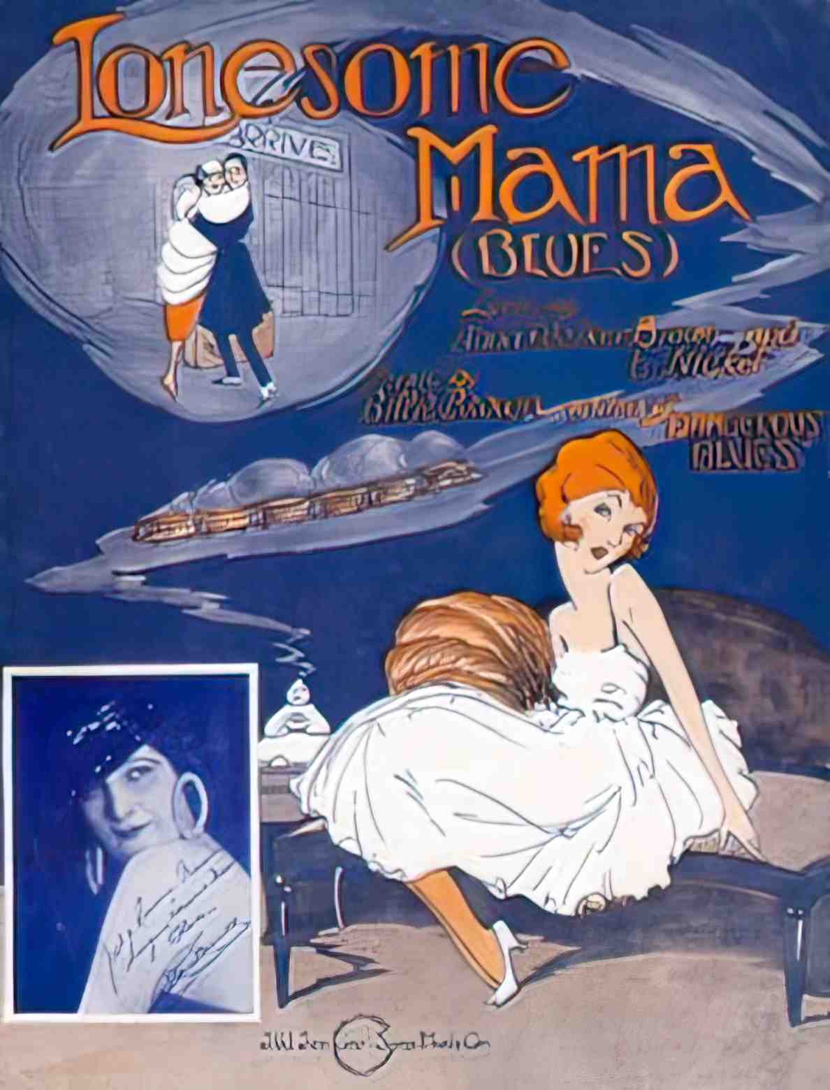 MUJZ1021, Lonesome Mama Blu Advert A4 Photo Print