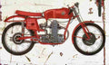 MV Agusta 125 1953 Aged Vintage A4 Photo Print