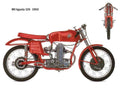 MV Agusta 125 1953 motorbike A4 Photo Print