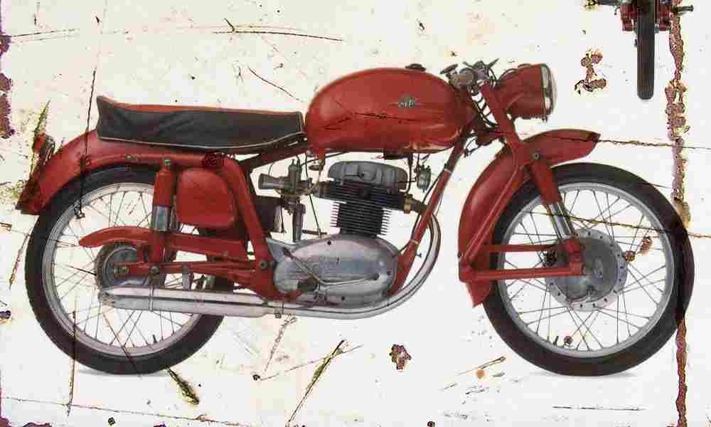 MV Agusta 175CS 1956 Aged Vintage A4 Photo Print