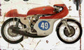 MV Agusta 350 1961 Aged Vintage A4 Photo Print
