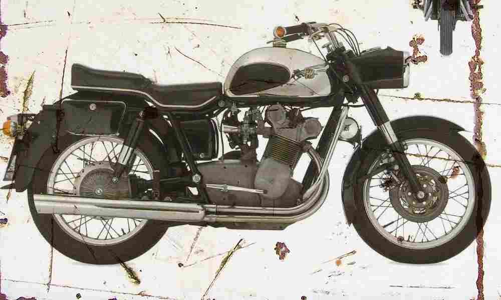 MV Agusta 600 1968 Aged Vintage A4 Photo Print