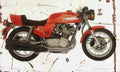 MV Agusta 750S 1975 Aged Vintage A4 Photo Print