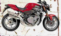 MV Agusta Brutale S 2004 Aged Vintage A4 Photo Print