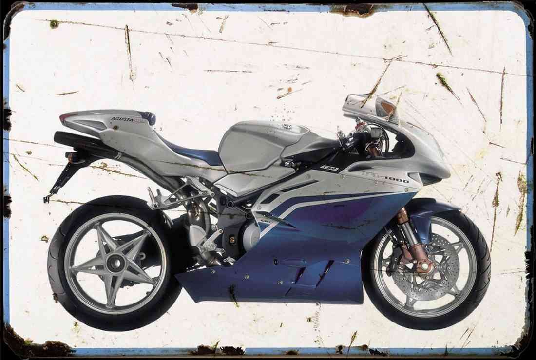 MV Agusta F4 1000 2004 AGED A4 Photo Print