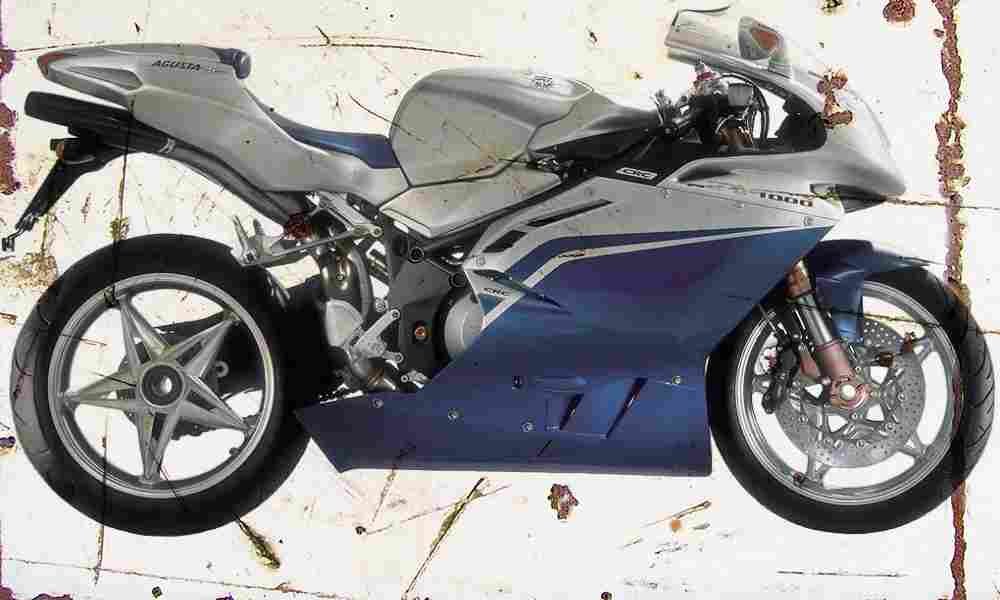 MV Agusta F4 1000 2004 Aged Vintage A4 Photo Print