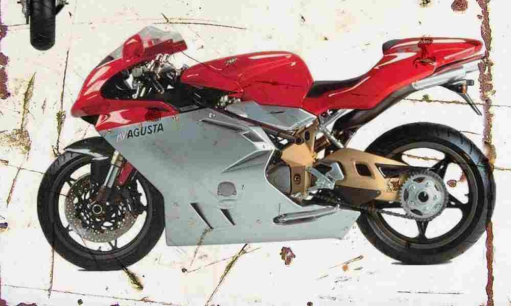 MV Agusta F4 1999 Aged Vintage A4 Photo Print