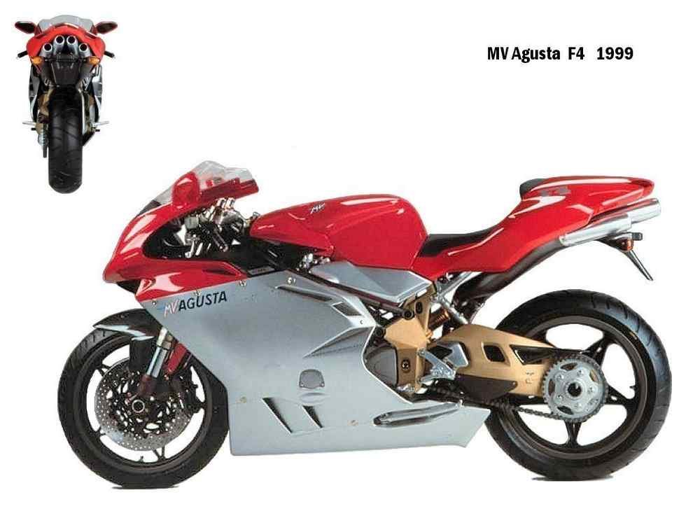 MV Agusta F4 1999 motorbike A4 Photo Print
