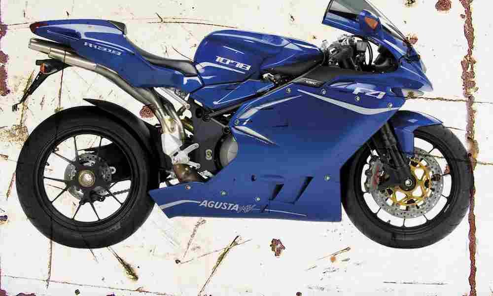MV Agusta F4 RR312 2008 Aged Vintage A4 Photo Print