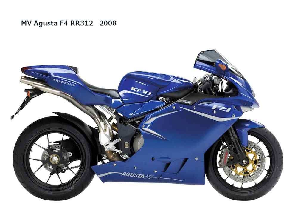 MV Agusta F4 RR312 2008 motorbike A4 Photo Print