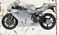 MV Agusta F4S 1 1 2002 Aged Vintage A4 Photo Print