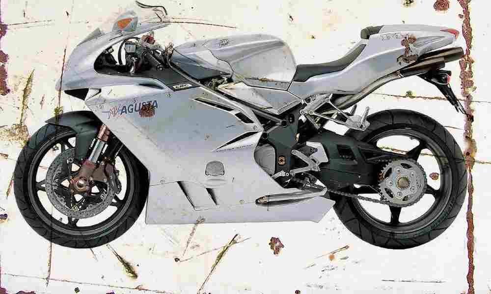 MV Agusta F4S 1 1 2002 Aged Vintage A4 Photo Print