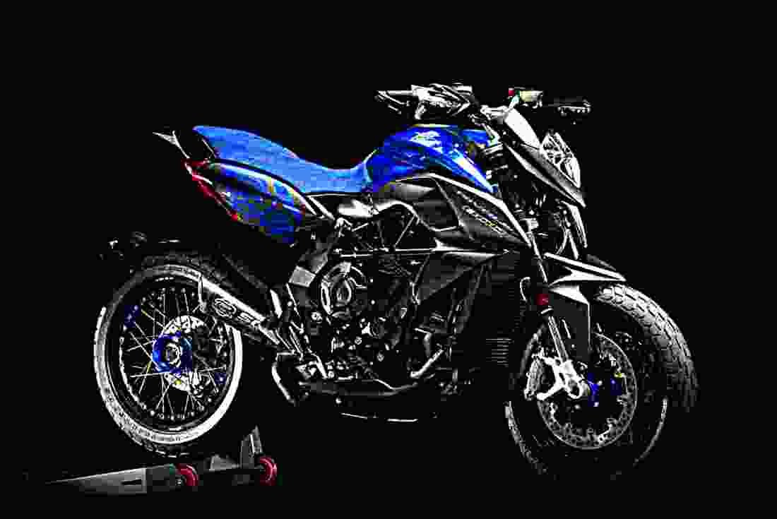 MV Agusta Rivale 800 2017 4 motorbike A4 Photo Print