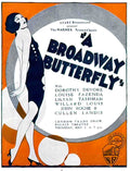 MVPS1011, Broadway Butterfl Advert A4 Photo Print
