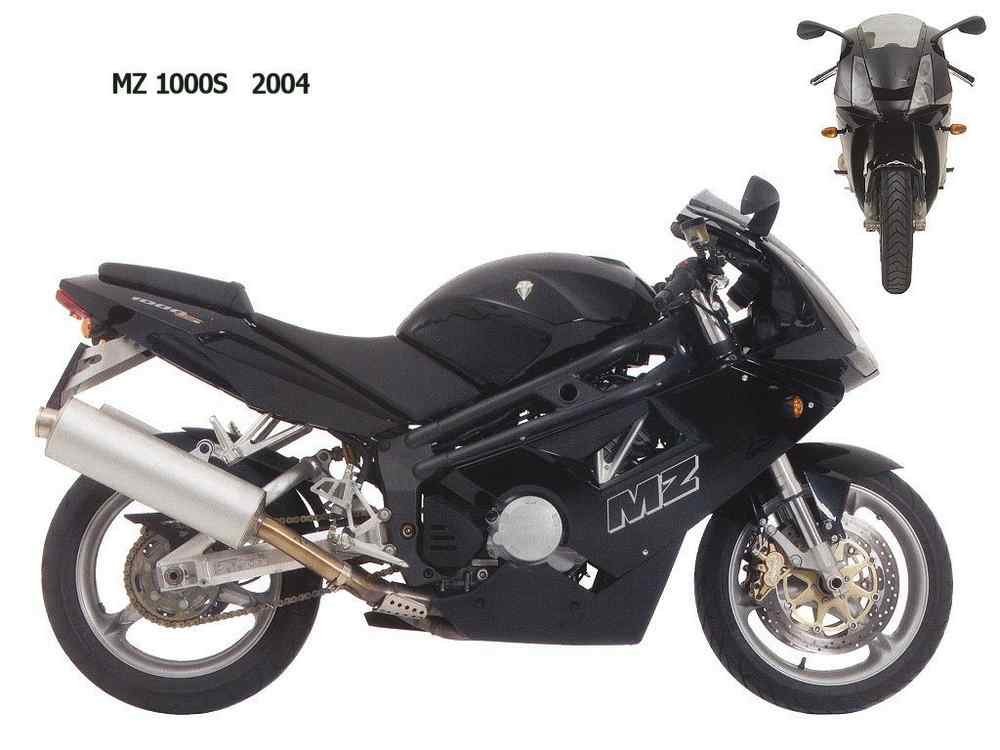 MZ 1000S 2004 motorbike A4 Photo Print