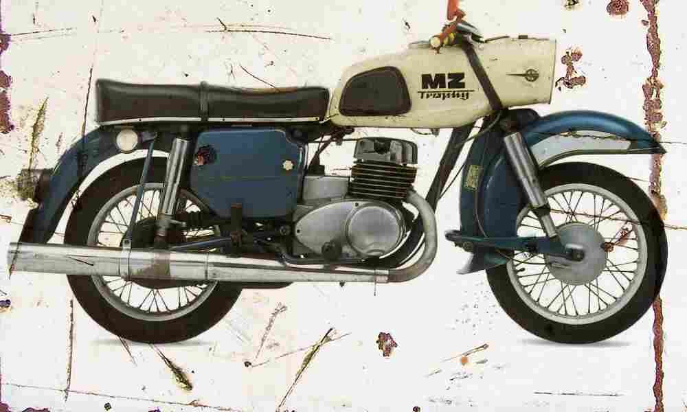 MZ ES250 1973 Aged Vintage A4 Photo Print