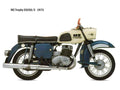 MZ ES250 1973 motorbike A4 Photo Print