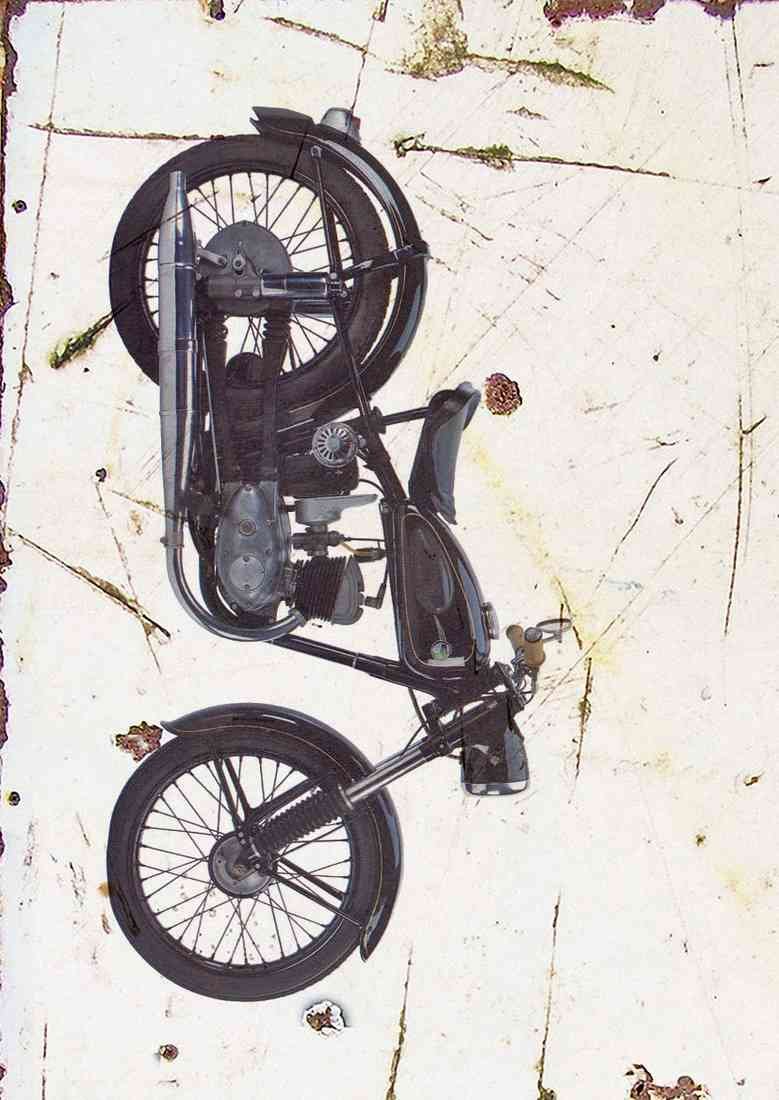 MZ RT125 1956 aged A4 Photo Print