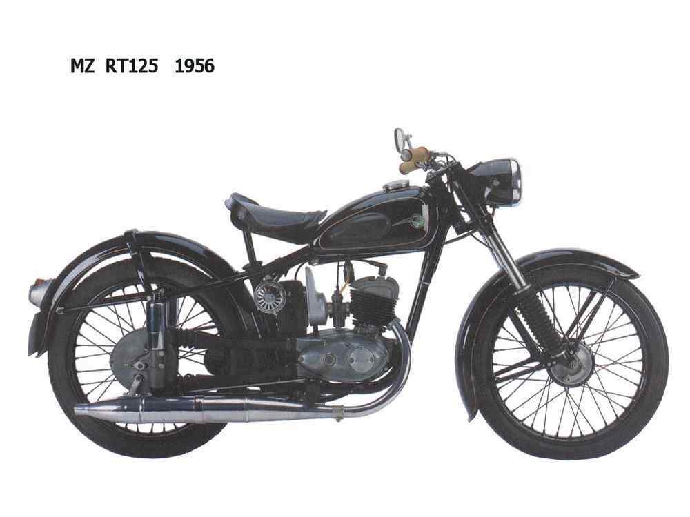 MZ RT125 1956 motorbike A4 Photo Print