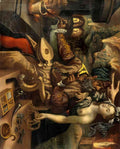 Maarten de Vos an alchemist being tempted by luxuria A4 Photo Print
