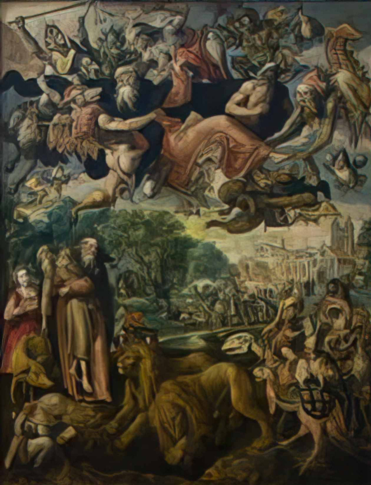 Maarten de Vos the temptation of saint anthony 1594 Art A4 Photo Print
