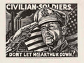 Macarthur Factory Soldiers American World War II Advert Poster