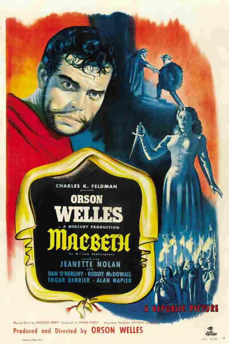 Macbeth 1948 01  film star poster A4 Photo Print