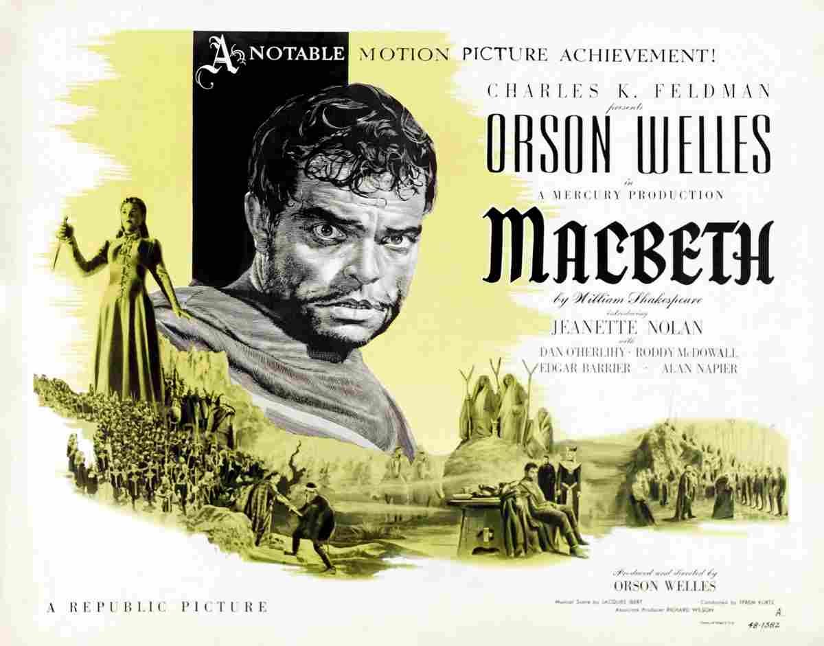 Macbeth 1948 02  film star poster A4 Photo Print