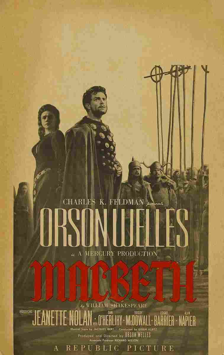Macbeth 1948 03  film star poster A4 Photo Print