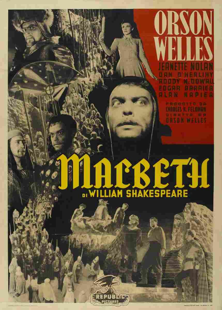 Macbeth 1948 04  film star poster A4 Photo Print