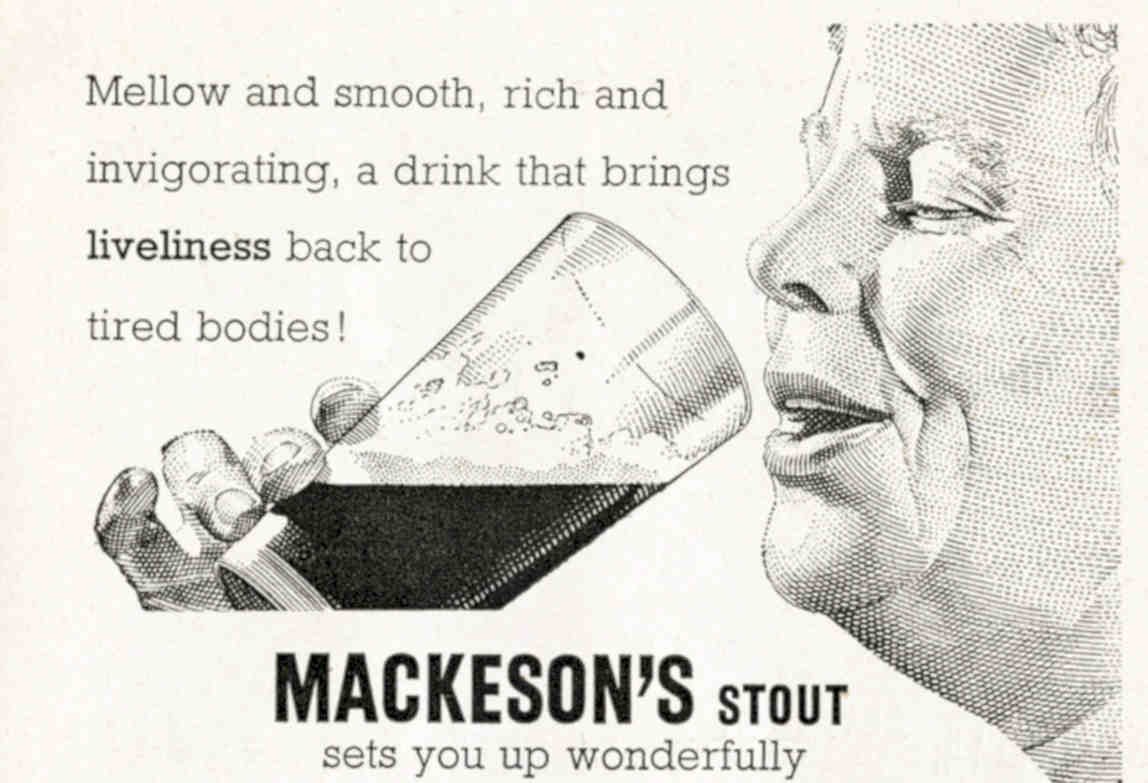 Mackeson Stout Man Vintage Retro Advert Poster A4 Photo Print