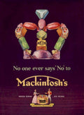 Mackintosh Crown Reigns 1950s Vintage Retro Advert Poster