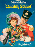 Mackintosh Quality Street 4 1950s Vintage Retro Advert Poster