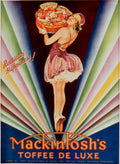 Mackintosh Toffee Flapper 1930s Vintage Retro Advert Poster